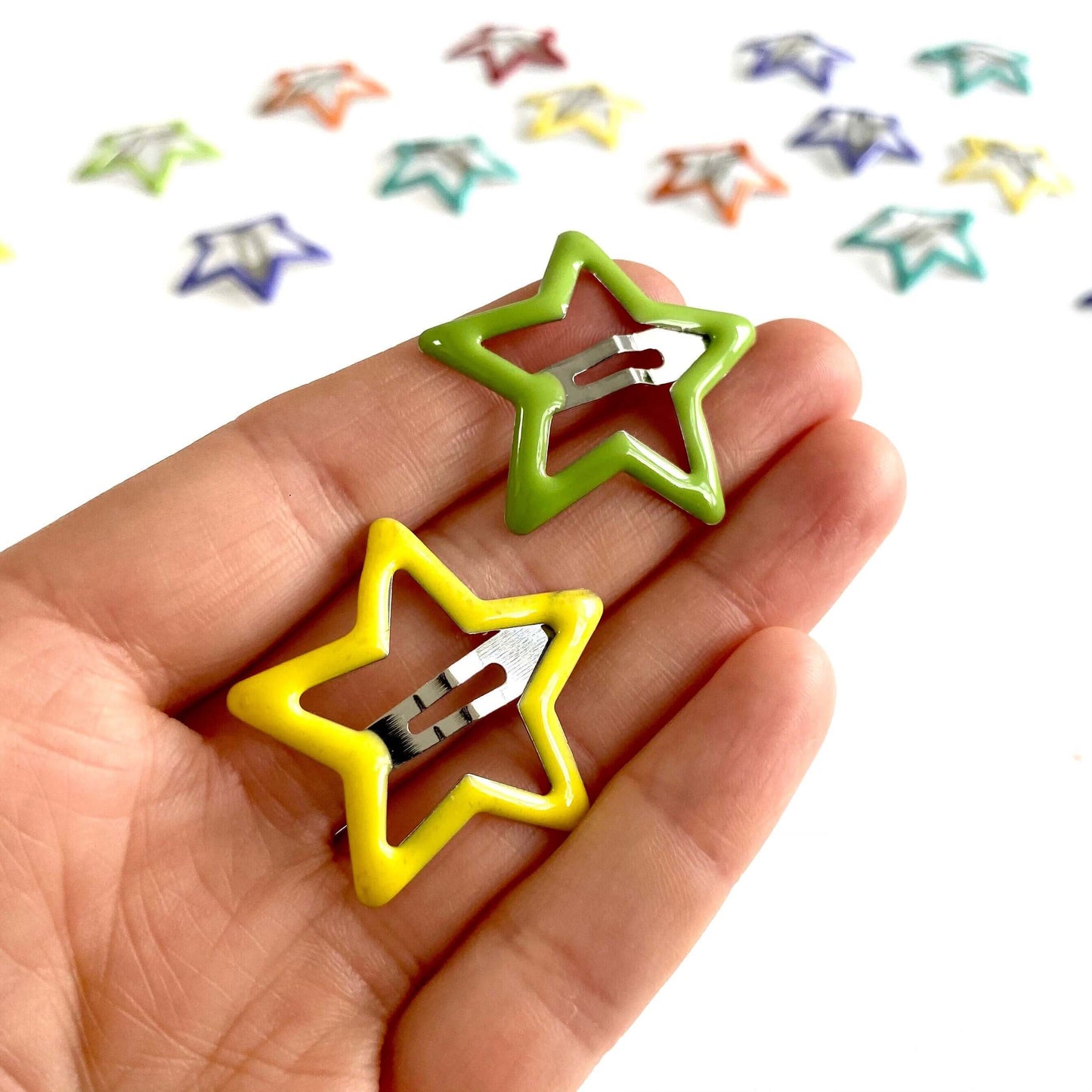 Doll hair clips 20mm mini Star Blythe hair grips UK seller - Blacksparrowuk