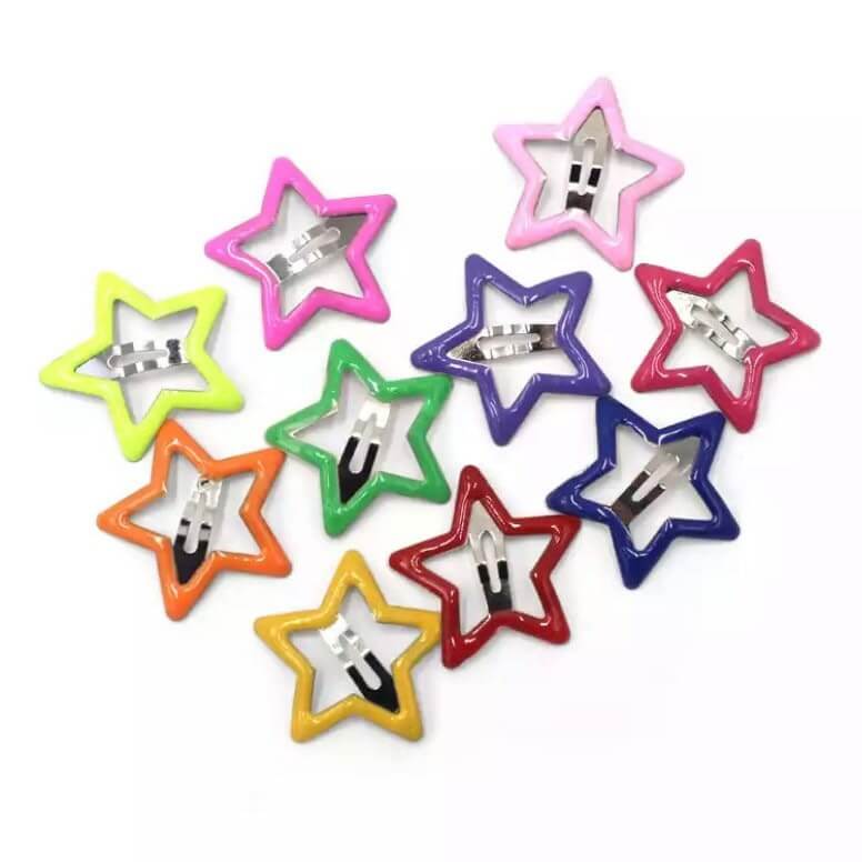 Doll hair clips 20mm mini Star Blythe hair grips UK seller - Blacksparrowuk