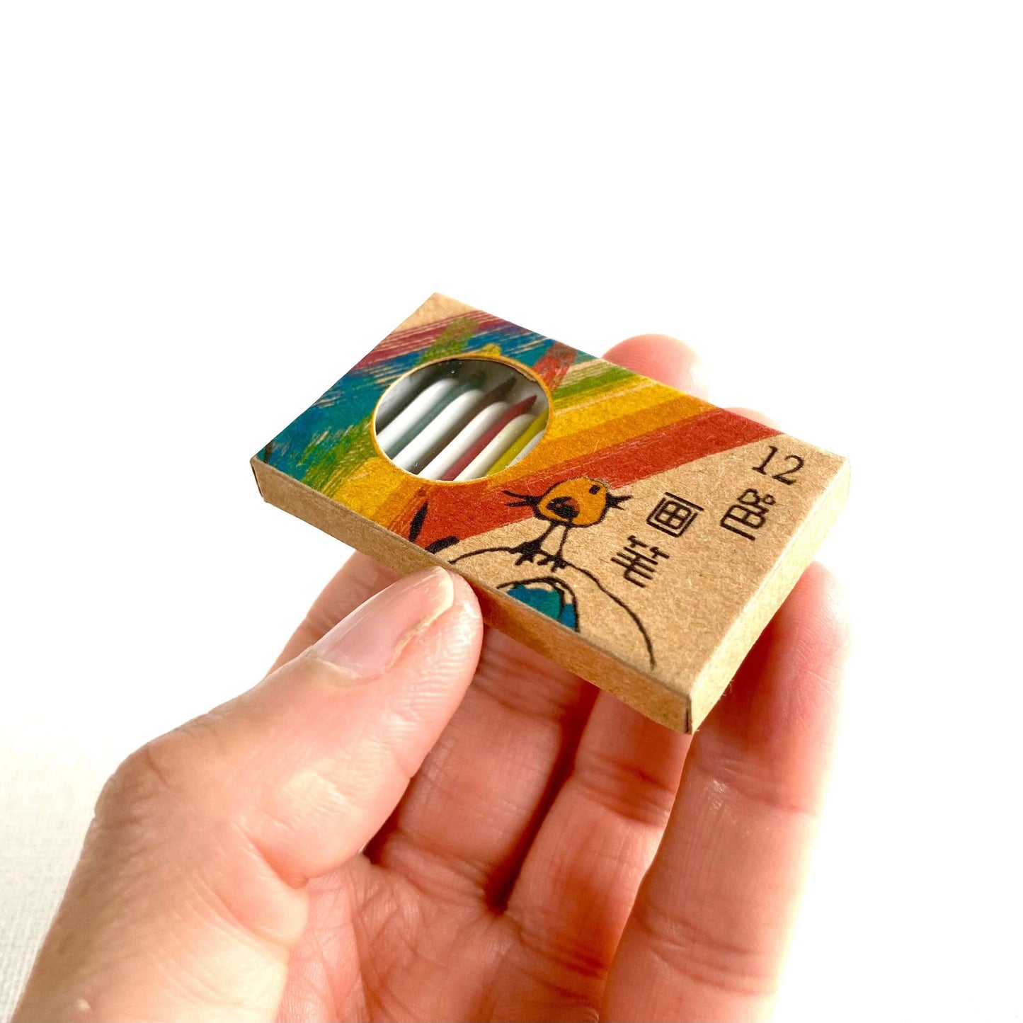 Miniature Crayon set 1/6 Scale Real working Doll stationery colouring pencils - Blacksparrowuk