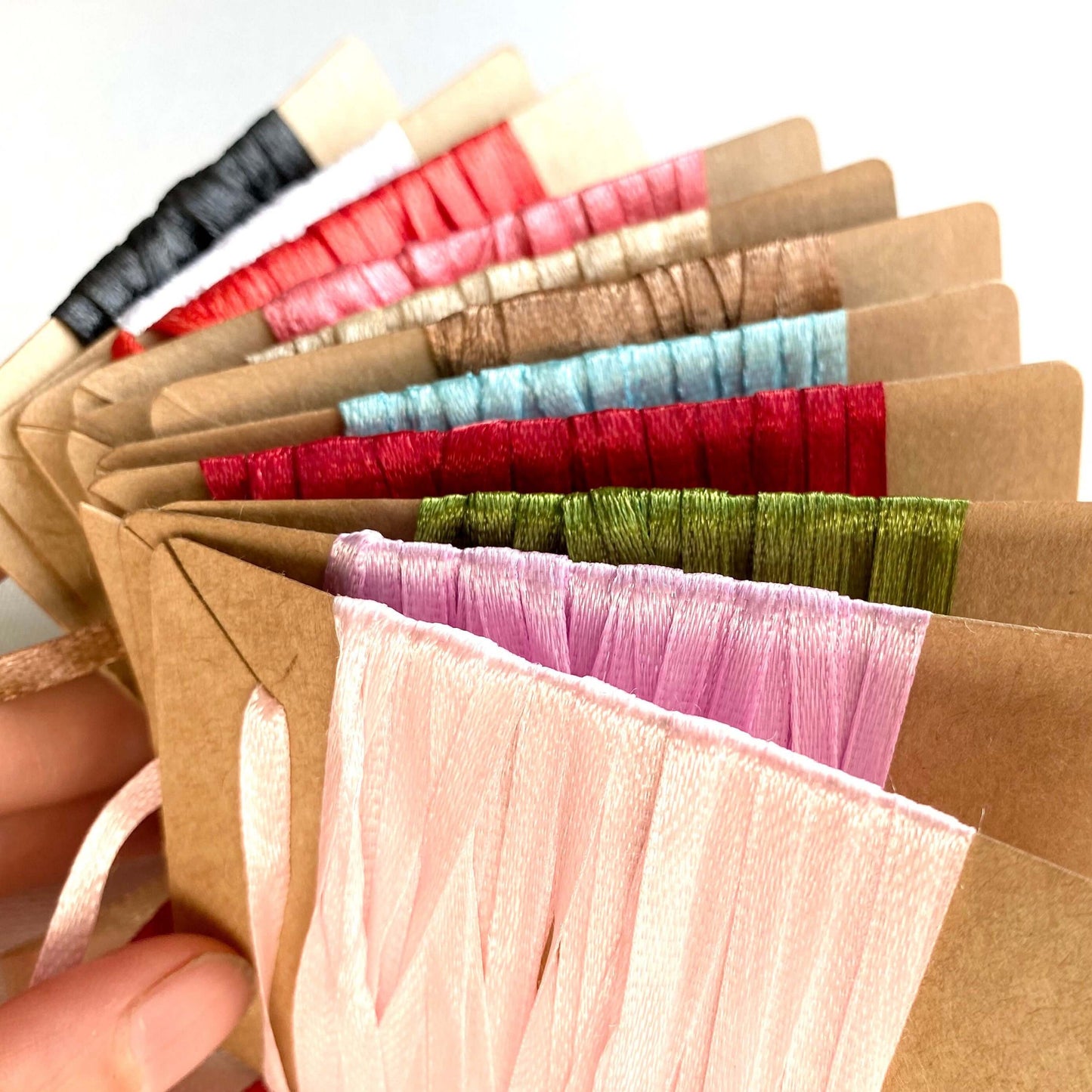 3mm Ribbon Skinny Satin 5 metres Super slim - Blacksparrowuk
