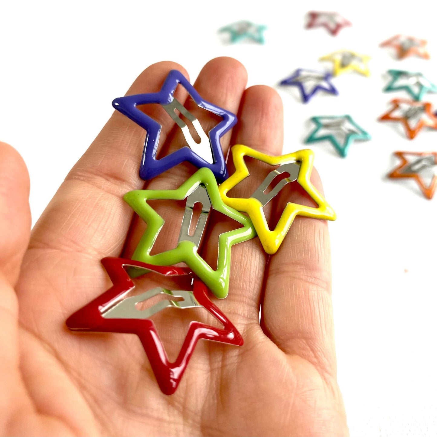 Doll hair clips 20mm mini Star Blythe hair grips UK seller - Blacksparrowuk