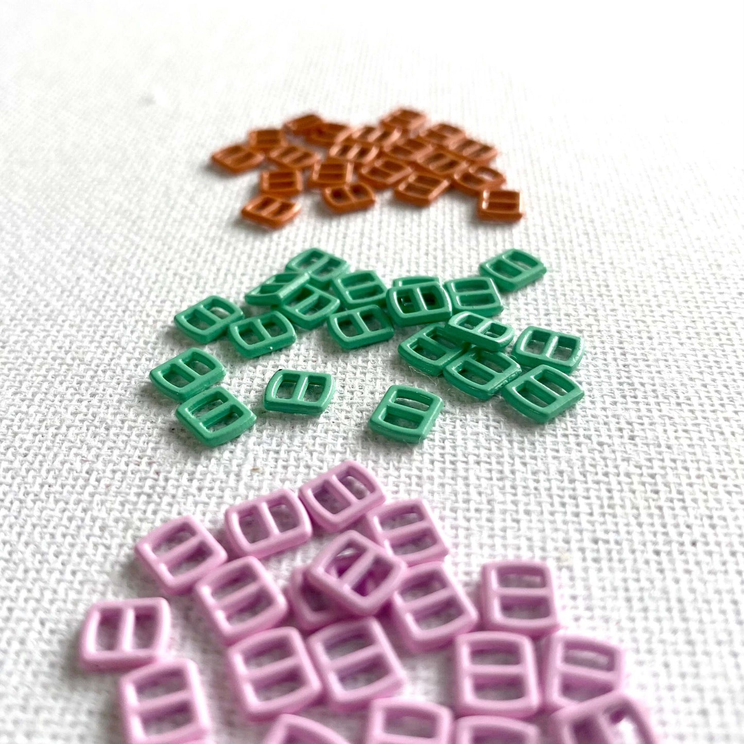5mm Doll buckles Multi coloured Metal tri glide belt buckle - Blacksparrowuk