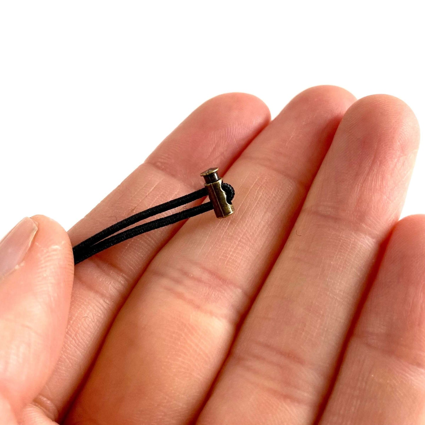 7mm Mini toggle cord adjuster Metal Drawstring - Blacksparrowuk