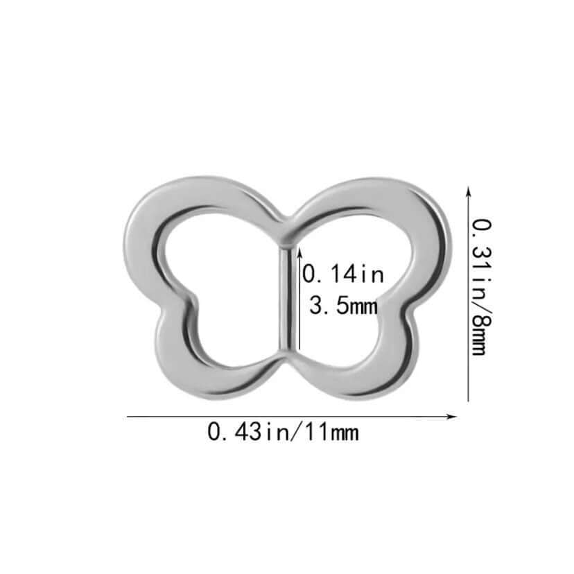 Mini doll buckles 3.5mm Butterfly buckles for doll shoes and bags - Blacksparrowuk