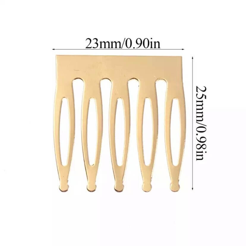 2pcs Mini Hair comb 23mm tiny Hair slides - Blacksparrowuk