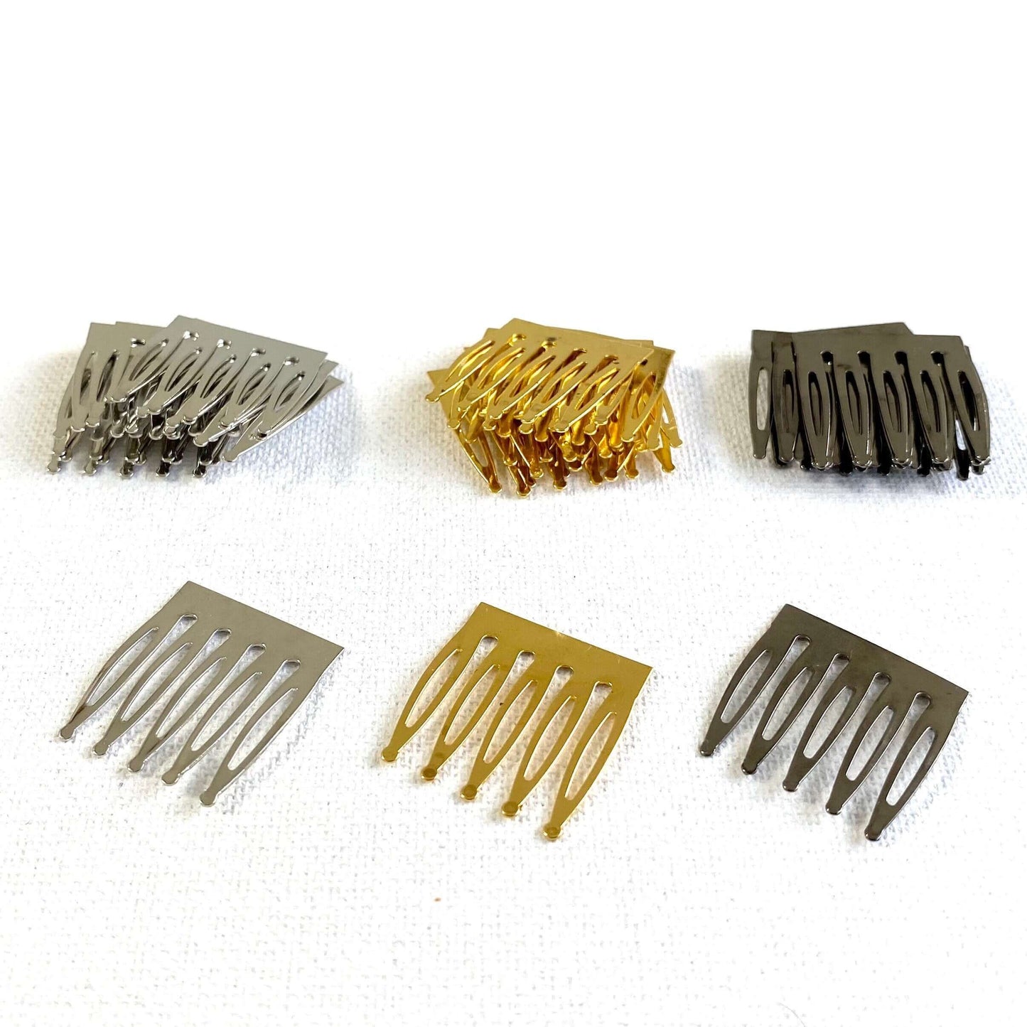 2pcs Mini Hair comb 23mm tiny Hair slides - Blacksparrowuk