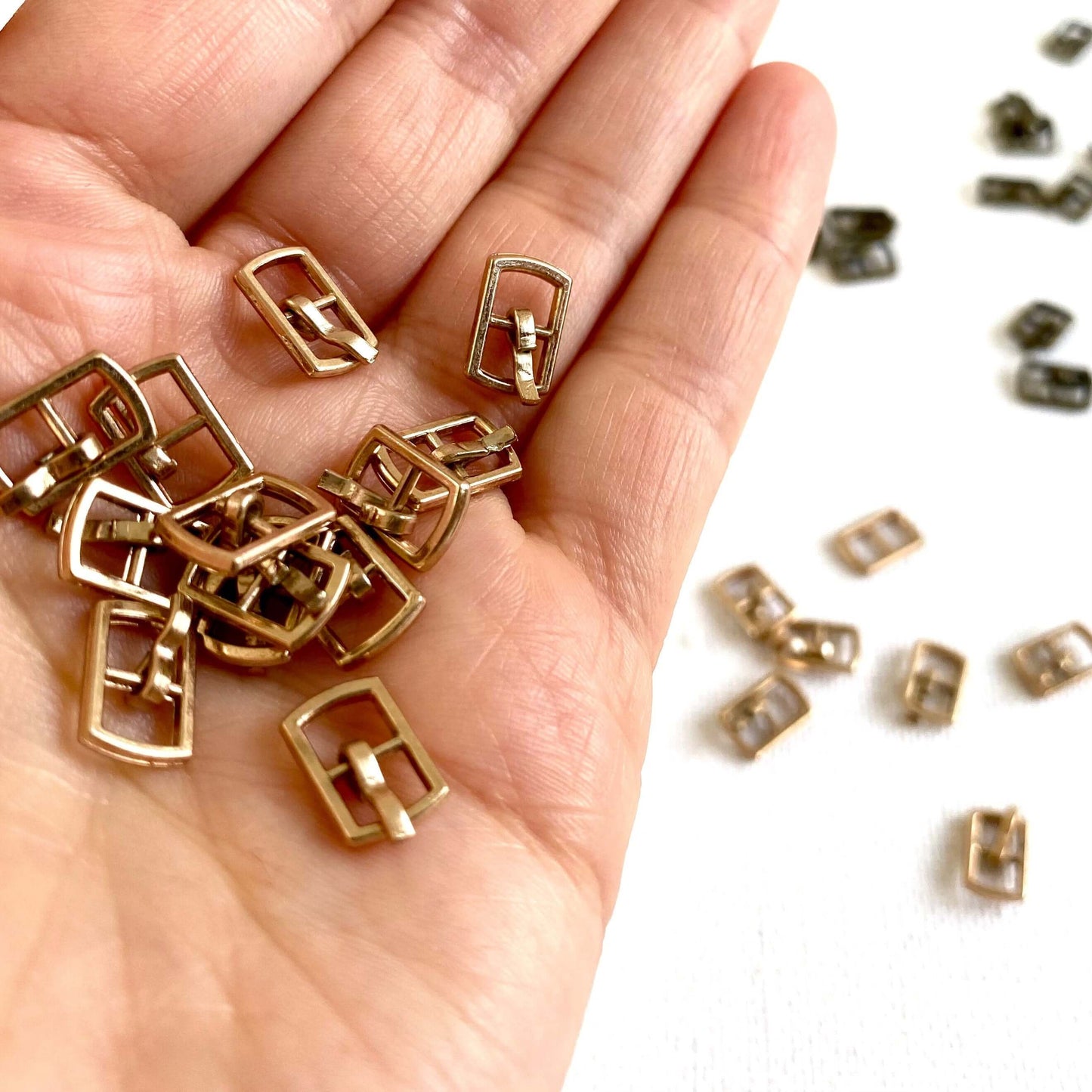 Mini doll buckles 4.5mm miniature dolls belt buckle mini tri glide slider - Blacksparrowuk