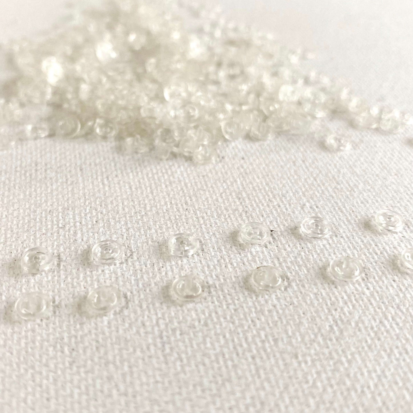 Clear snap buttons 4mm Super Tiny Snap Fastener Buttons - Blacksparrowuk