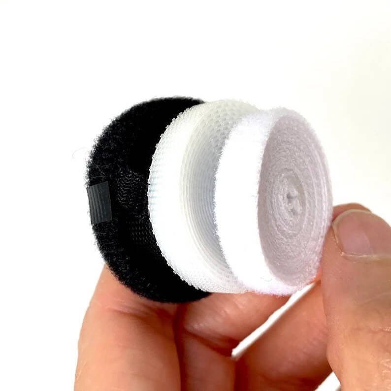 6mm Fastener for dolls clothes 1mtr ultra thin Sew on Fastener strap - Blacksparrowuk
