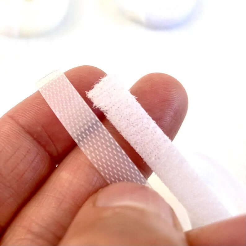 6mm Fastener for dolls clothes 1mtr ultra thin Sew on Fastener strap - Blacksparrowuk