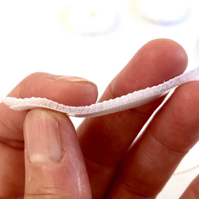 6mm Fastener for dolls clothes 1mtr ultra thin Sew on Fastener strap - Blacksparrowuk