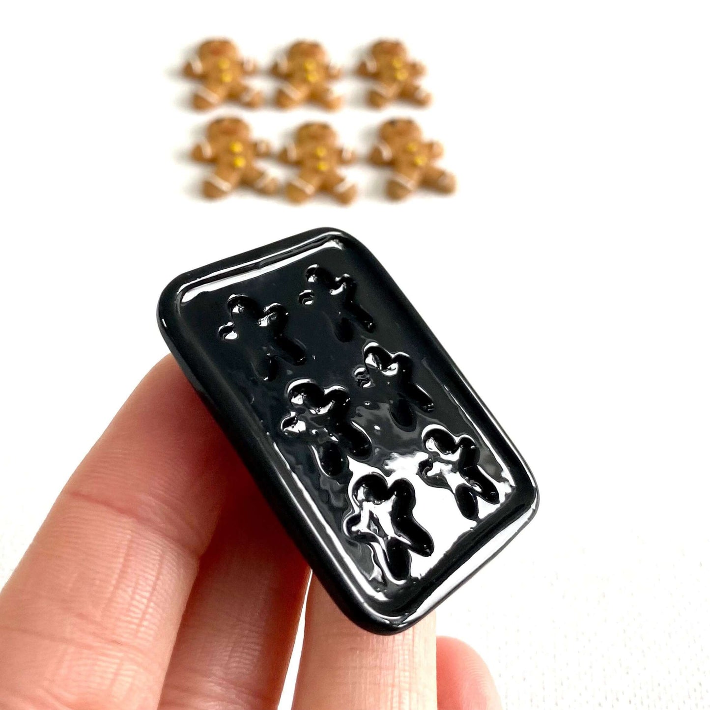 Miniature Cookie Baking tray for Gingerbread men 1/6 scale - Blacksparrowuk