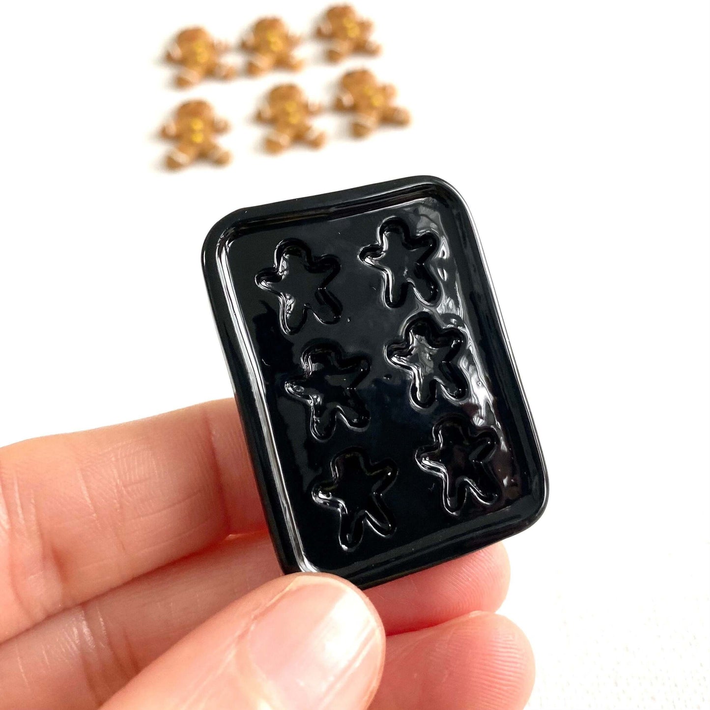 Miniature Cookie Baking tray for Gingerbread men 1/6 scale - Blacksparrowuk