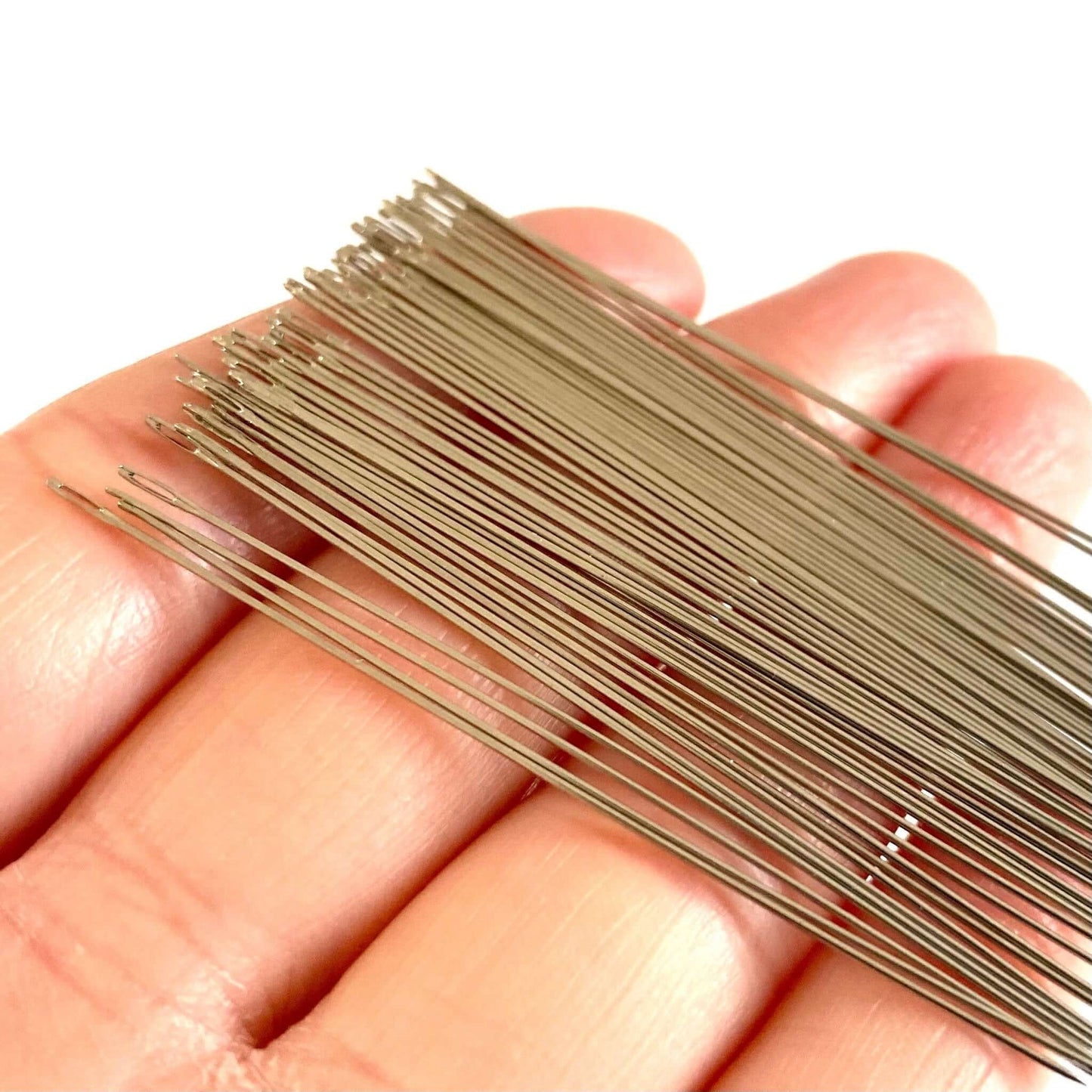 Super skinny sewing Needles 3 pack for sewing 3mm Needle Size 0.45 x 55mm - Blacksparrowuk