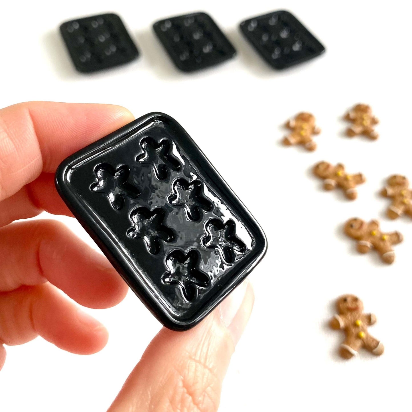 Miniature Cookie Baking tray for Gingerbread men 1/6 scale - Blacksparrowuk