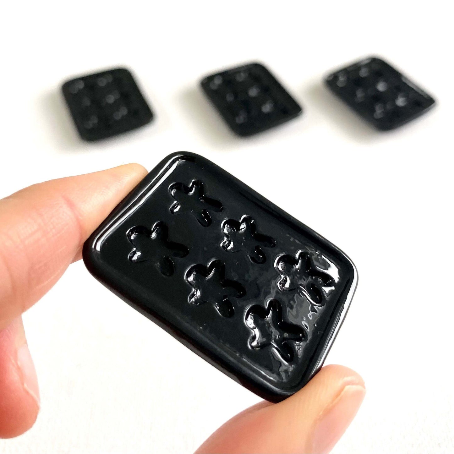 Miniature Cookie Baking tray for Gingerbread men 1/6 scale - Blacksparrowuk