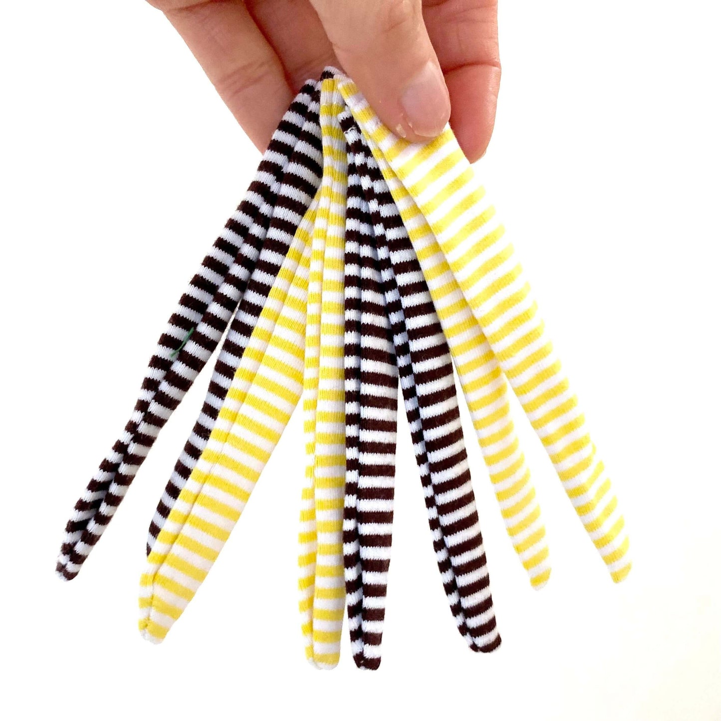 Blythe doll socks Yellow Stripy doll socks white striped BJD socks - Blacksparrowuk