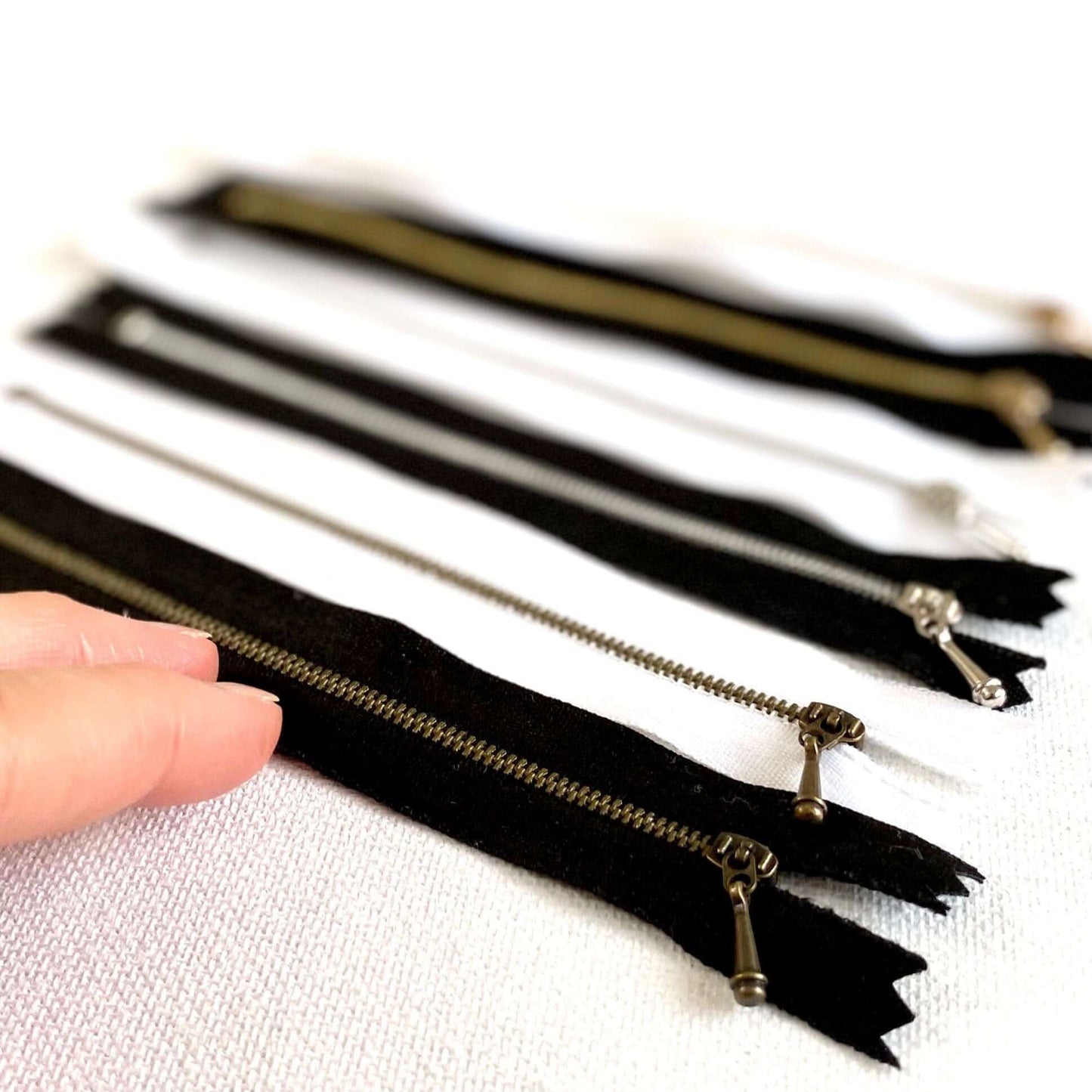 10cm Mini zips for Doll clothes Small zipper - Blacksparrowuk