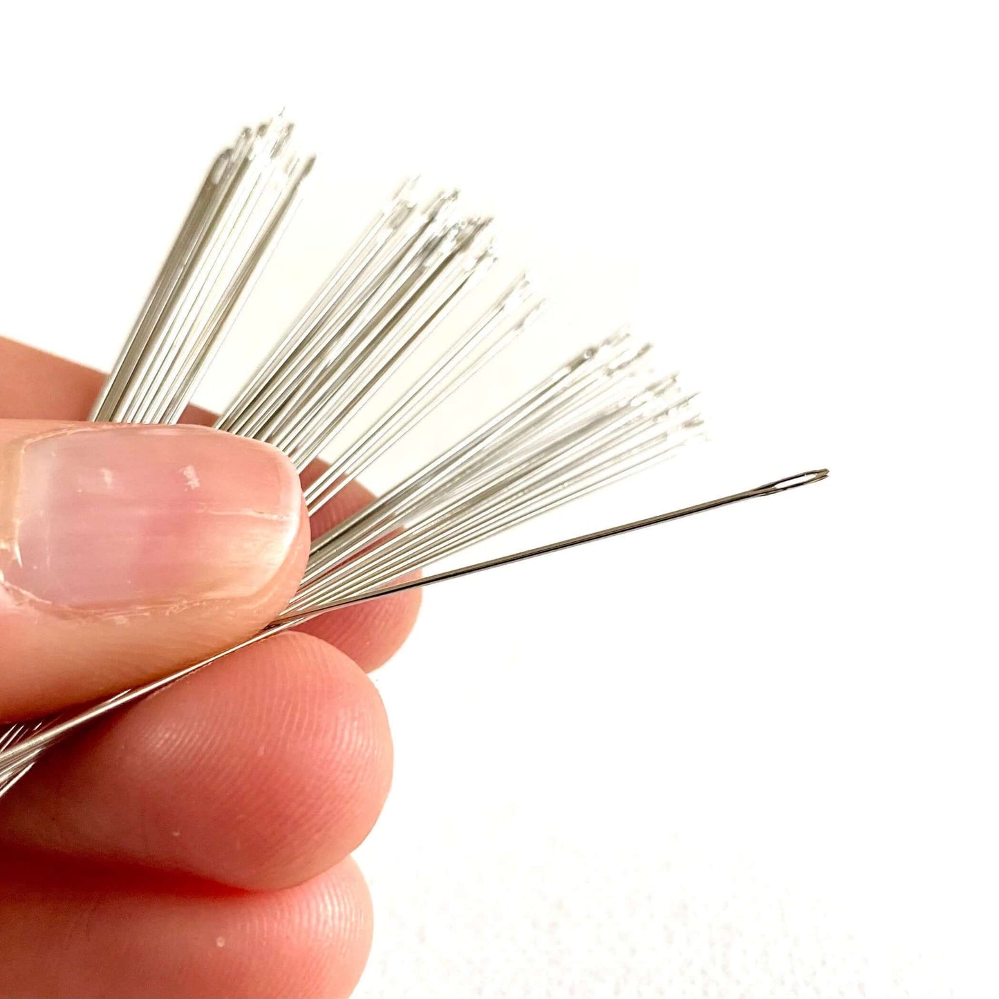 Super skinny sewing Needles 3 pack for sewing 3mm Needle Size 0.45 x 55mm - Blacksparrowuk