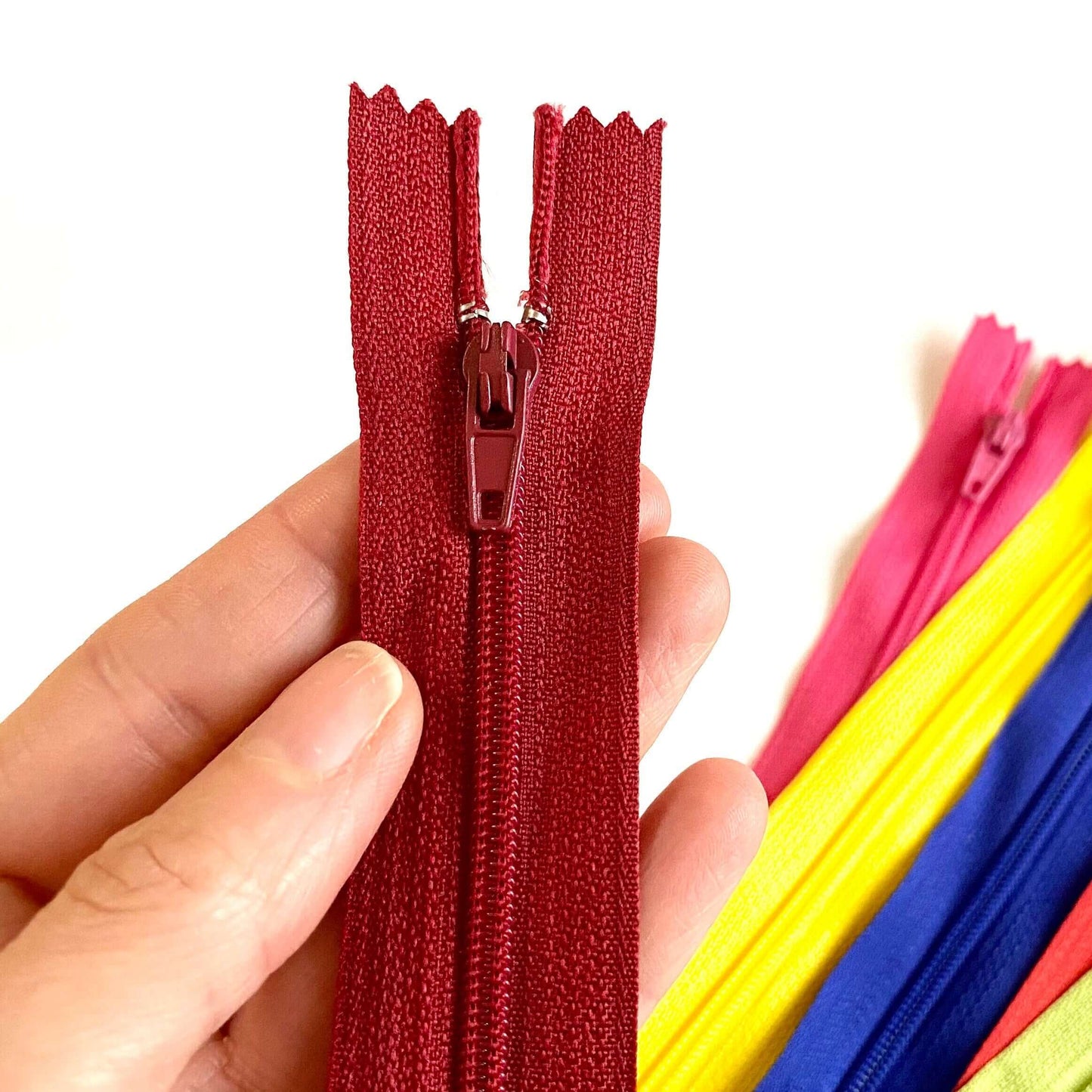 Cushion zips 35cm and 50cm Quality Nylon coil zippers - Blacksparrowuk