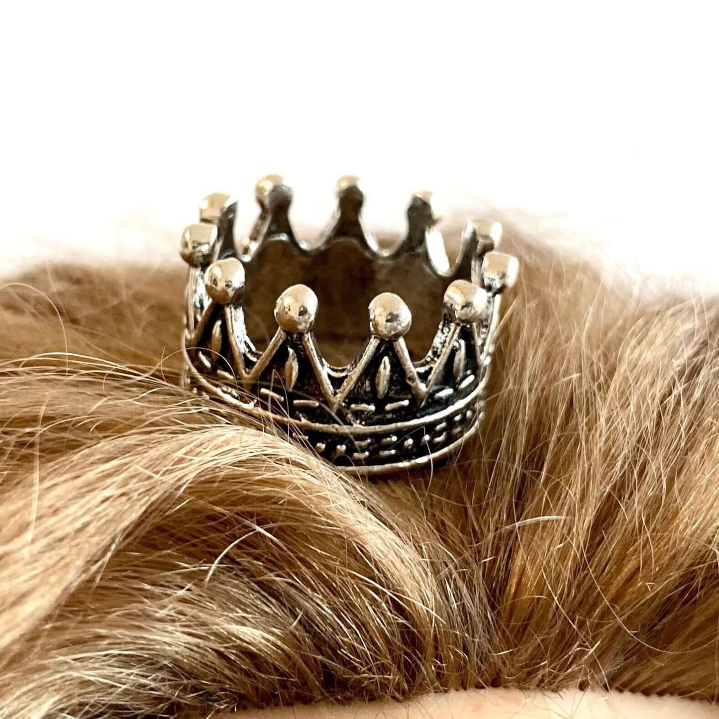 Metal Doll Crown Dollhouse Miniature 1/12 scale - Blacksparrowuk