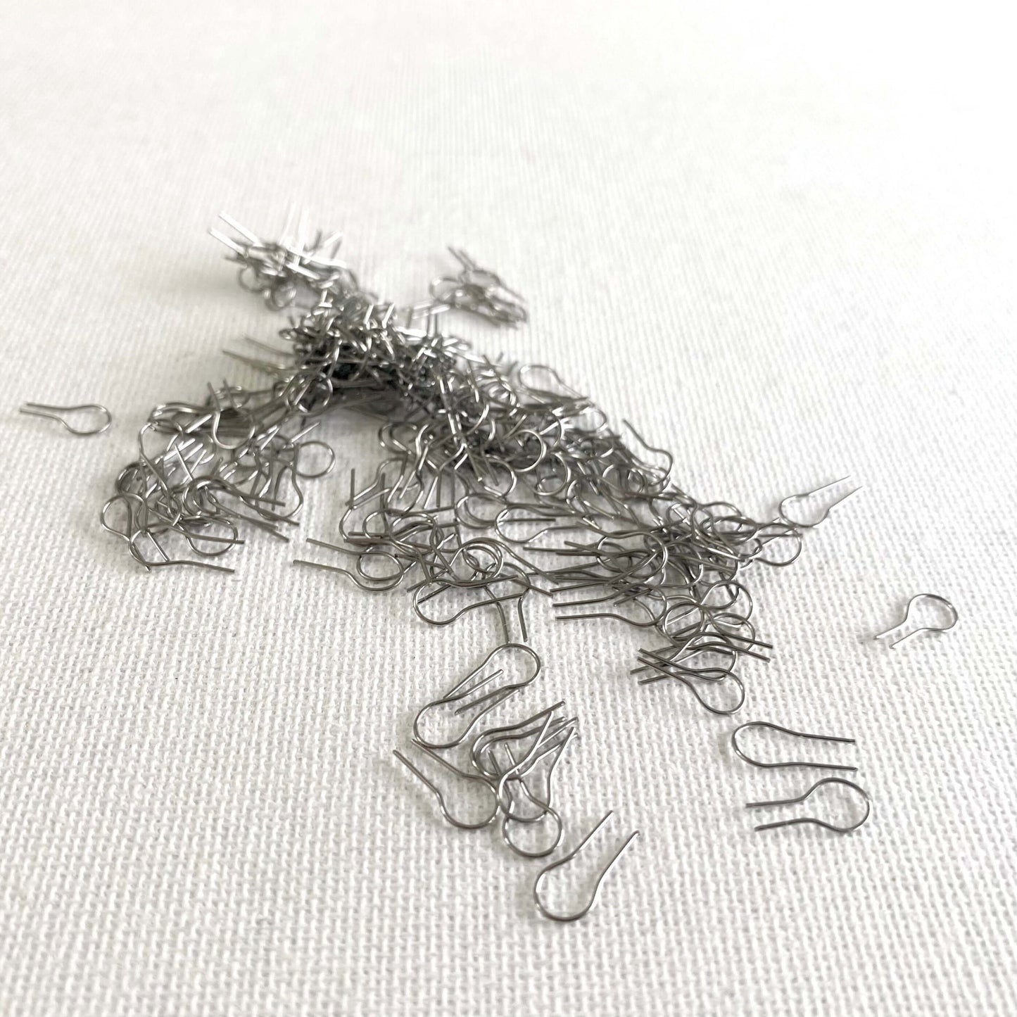 Tiny Silver Clay Hooks High temp Heat resistant 10mm Tungsten wire Ornament firing hook - Blacksparrowuk