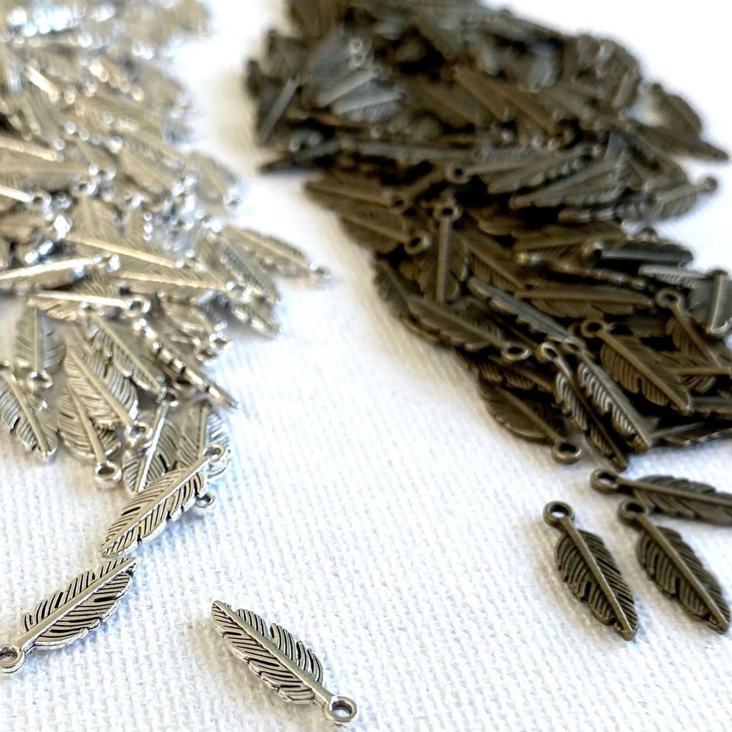 Feather earring Charms - Blacksparrowuk