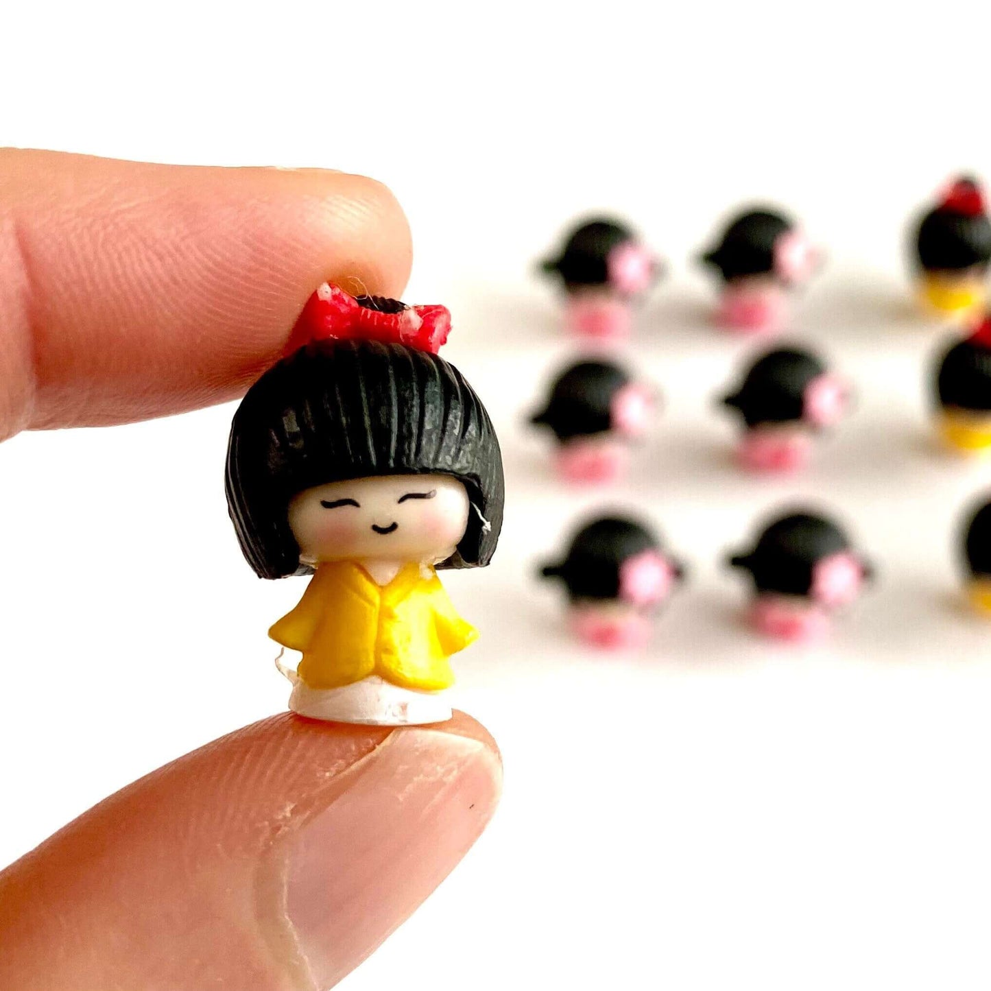 Tiny Dolls Little Geisha Set of 2 Terrarium Fairy Garden Dolls - Blacksparrowuk