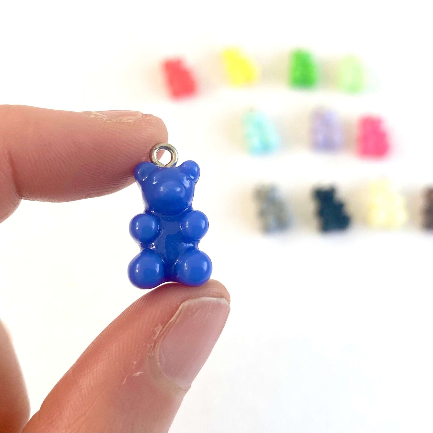 Gummy bear Pendants with metal eyelet - Blacksparrowuk
