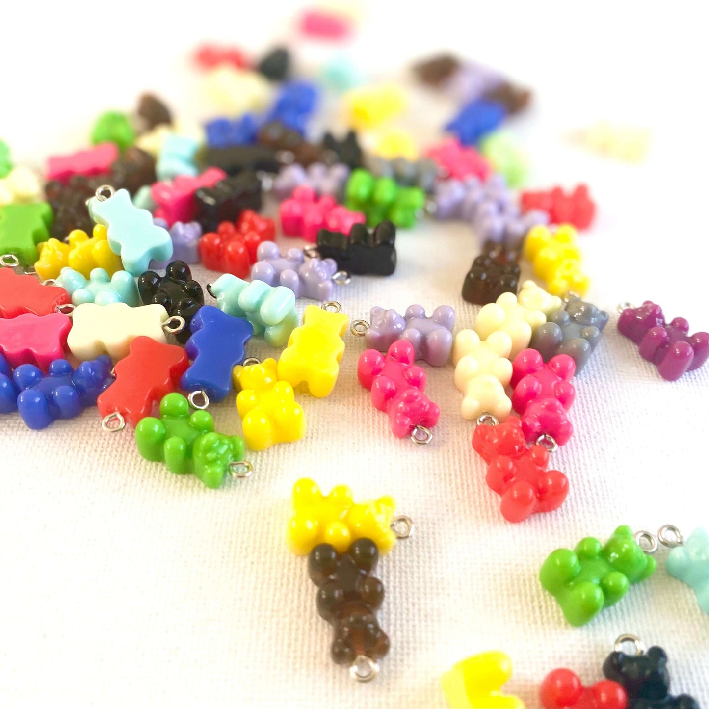 Gummy bear Pendants with metal eyelet - Blacksparrowuk