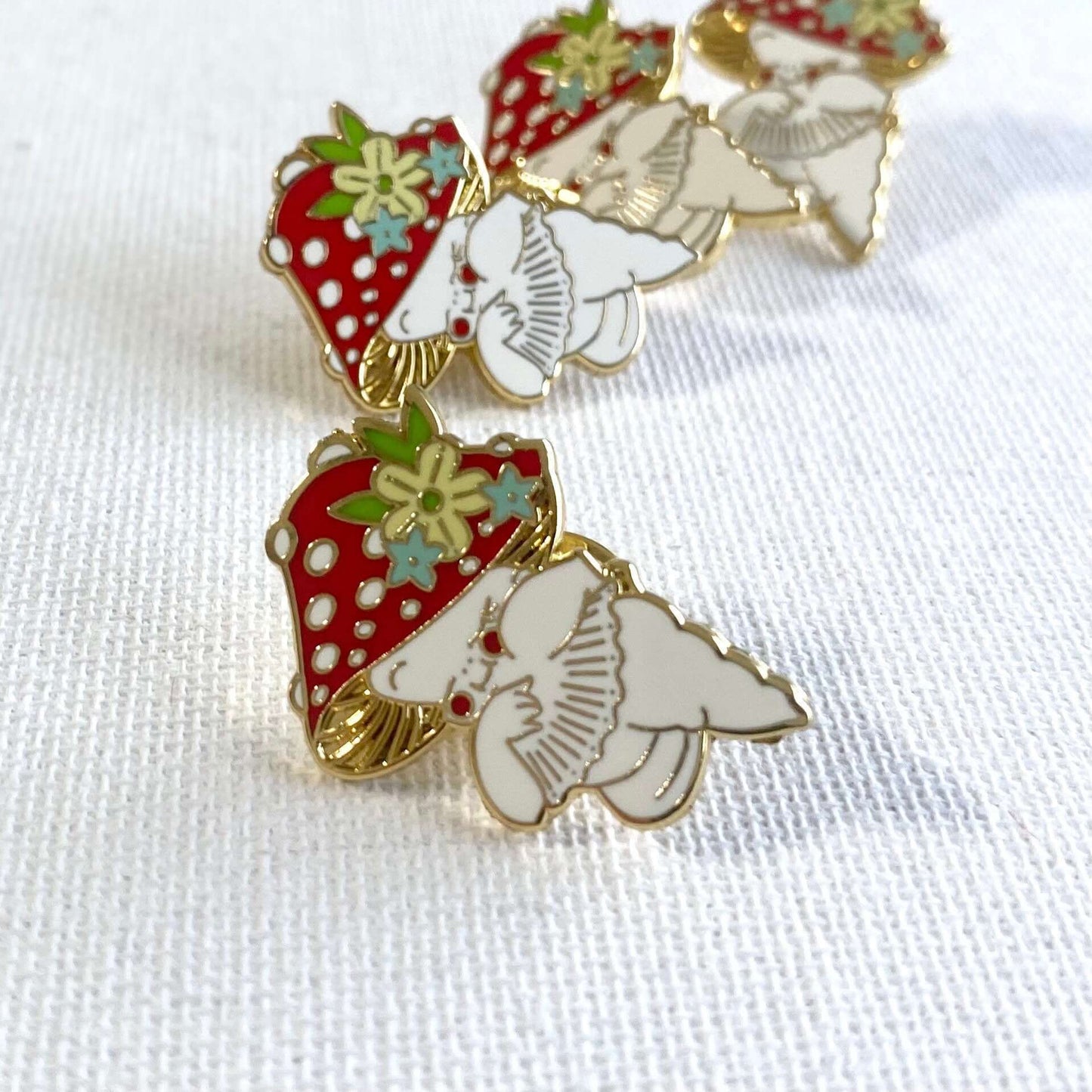 Mushroom Kewpie pin Badge Kawaii Enamel pin Metal badge - Blacksparrowuk