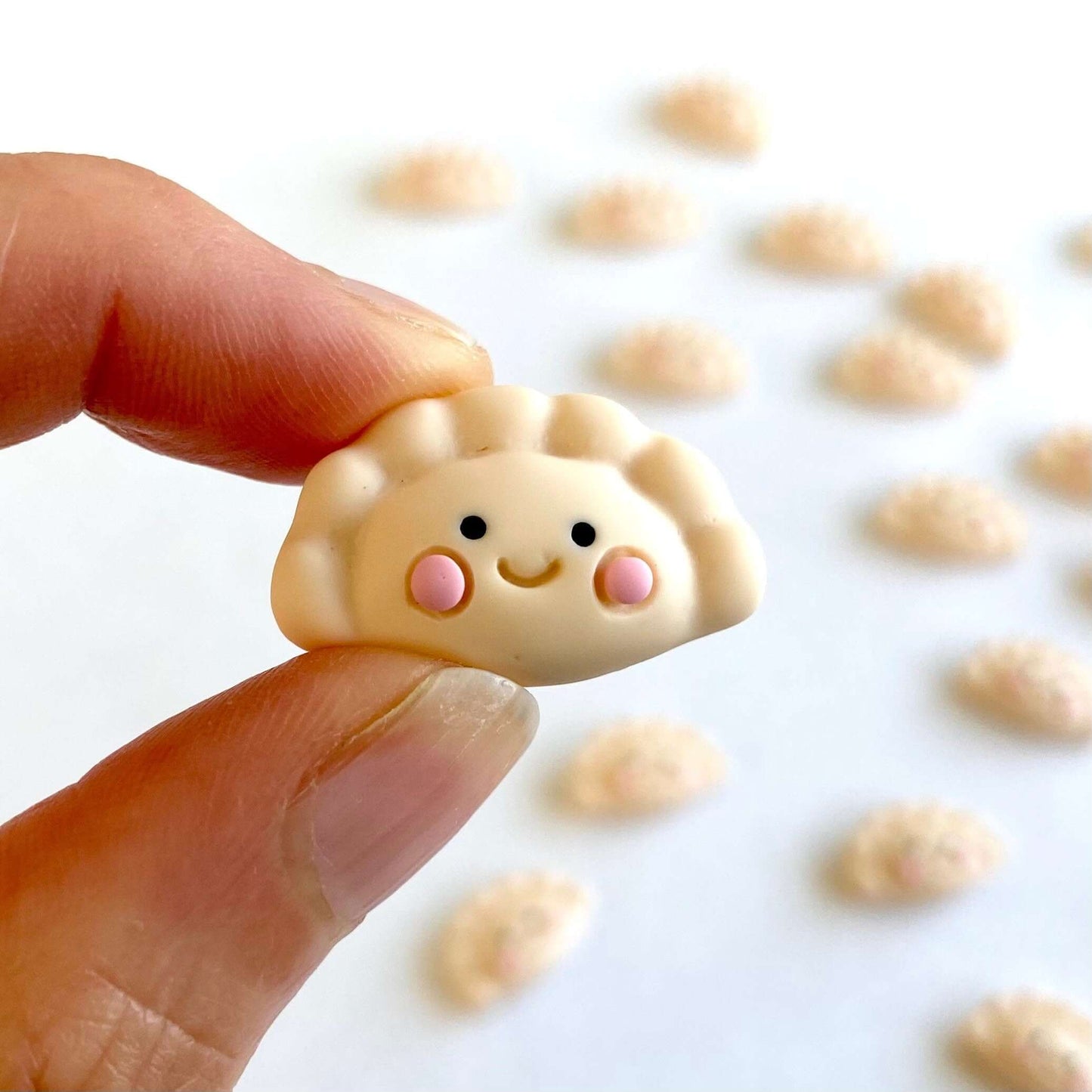 Cute Kawaii Steamed Bun Dumpling flat back Charms - Blacksparrowuk