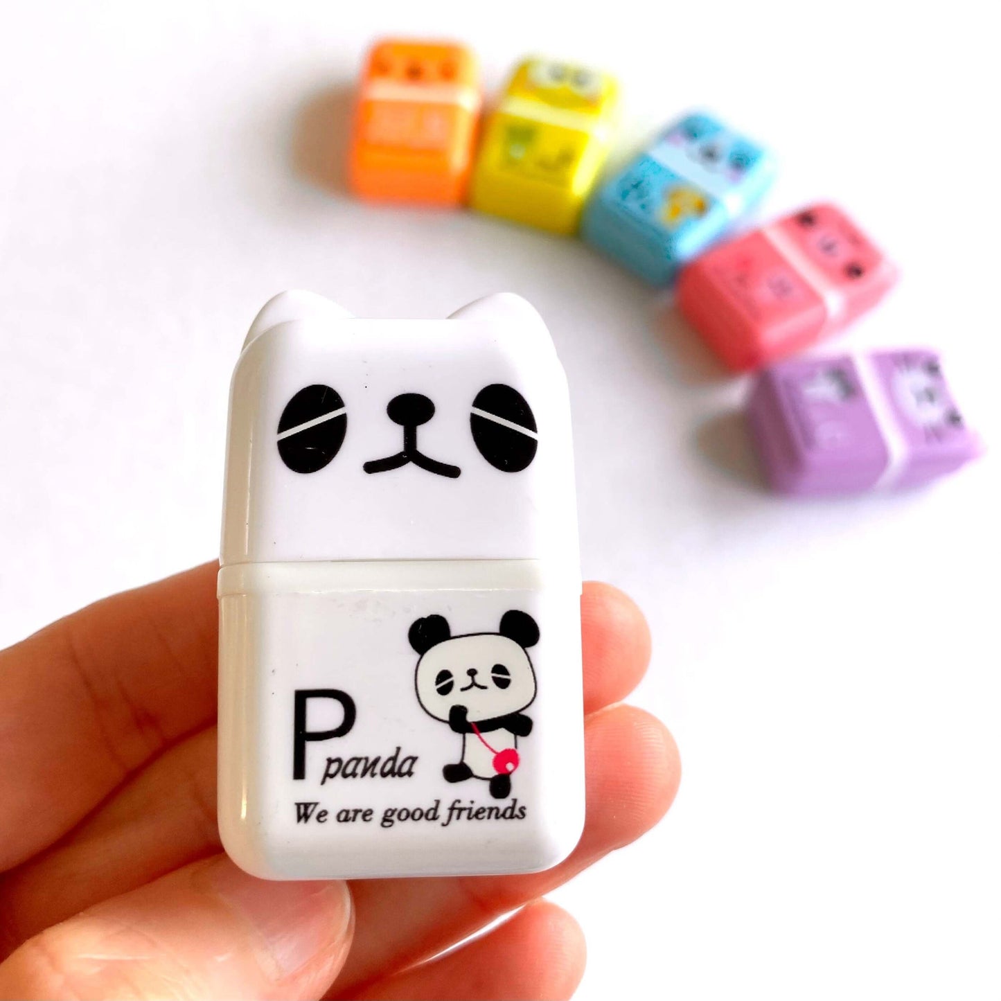 Kawaii erasers Cute Animal School stationery - Blacksparrowuk