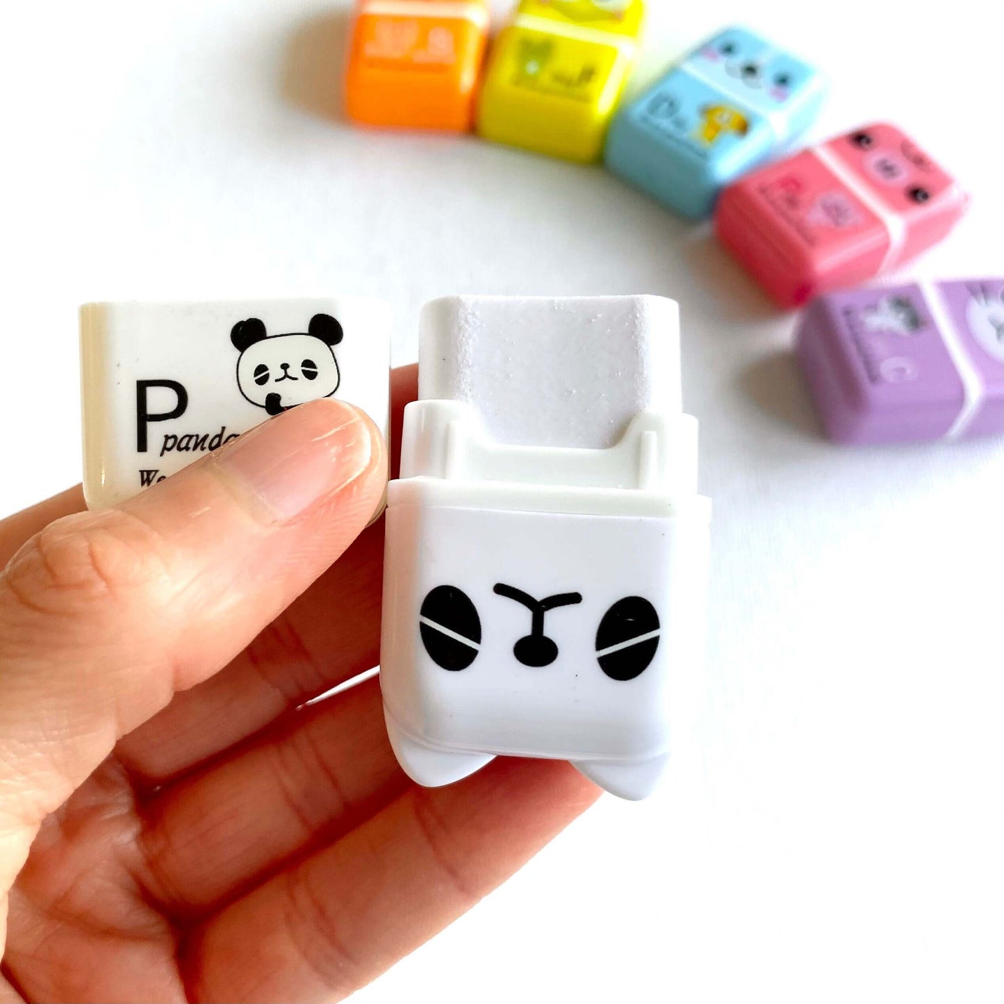 Kawaii erasers Cute Animal School stationery - Blacksparrowuk