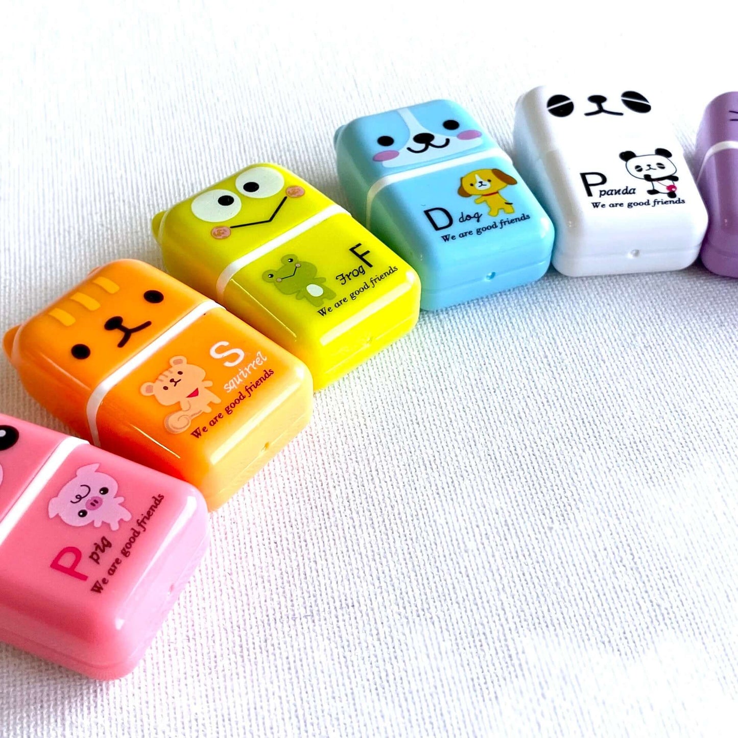 Kawaii erasers Cute Animal School stationery - Blacksparrowuk