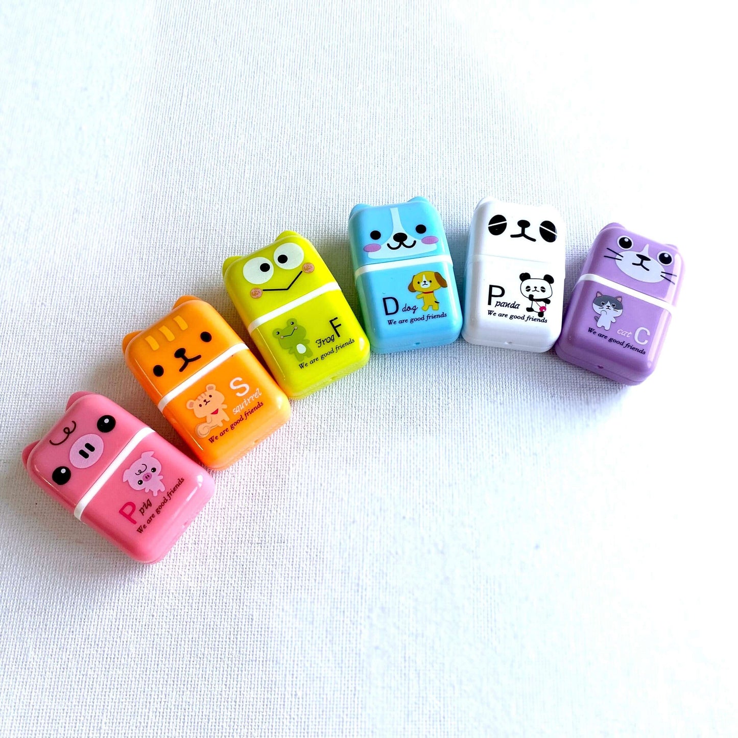 Kawaii erasers Cute Animal School stationery - Blacksparrowuk
