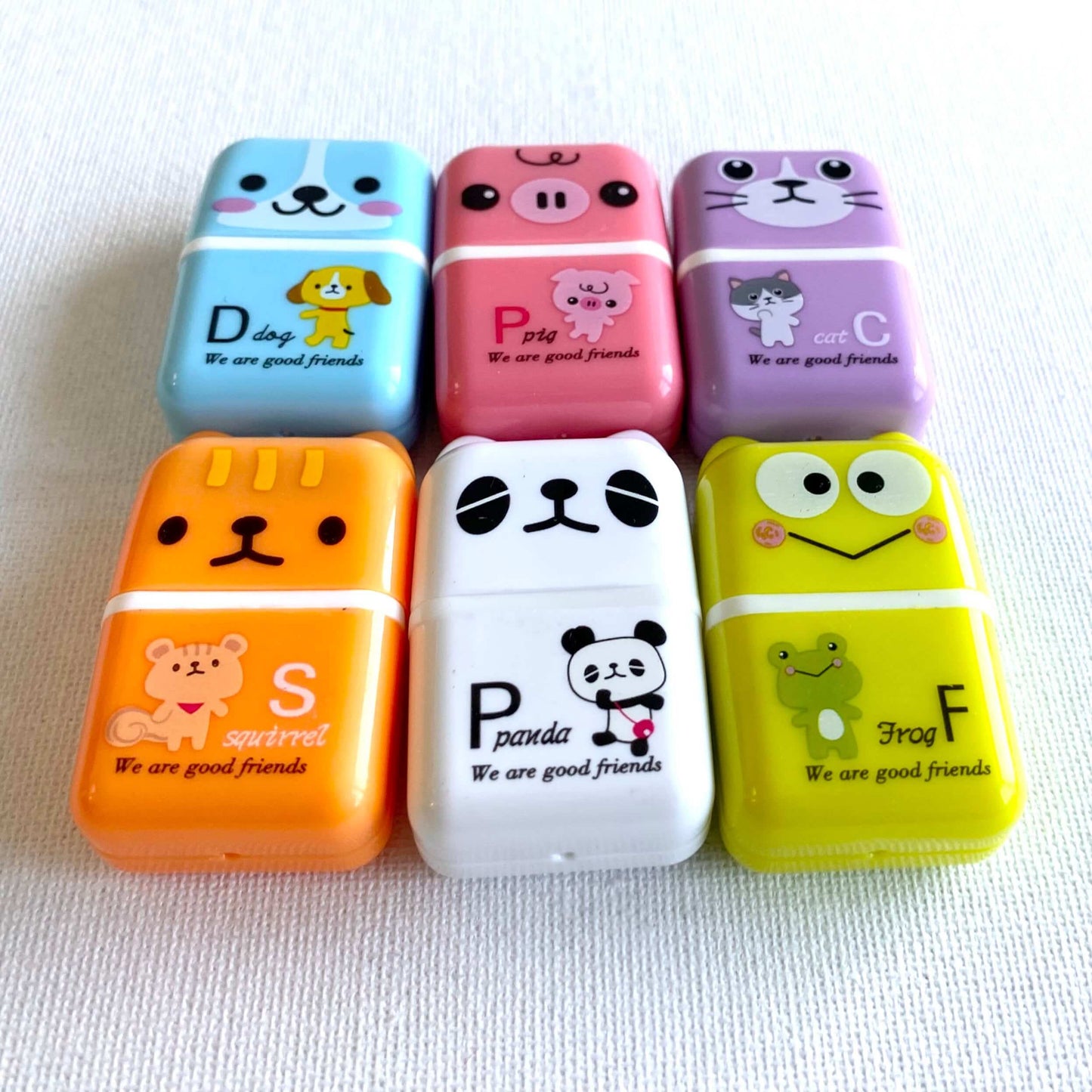 Kawaii erasers Cute Animal School stationery - Blacksparrowuk
