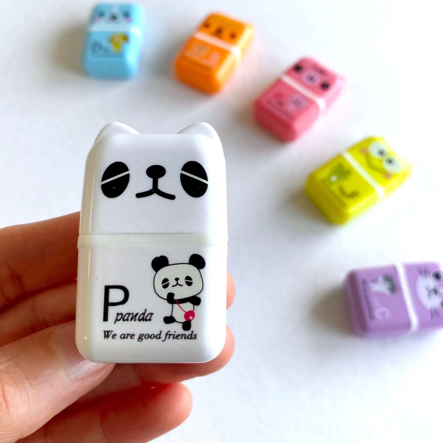 Kawaii erasers Cute Animal School stationery - Blacksparrowuk