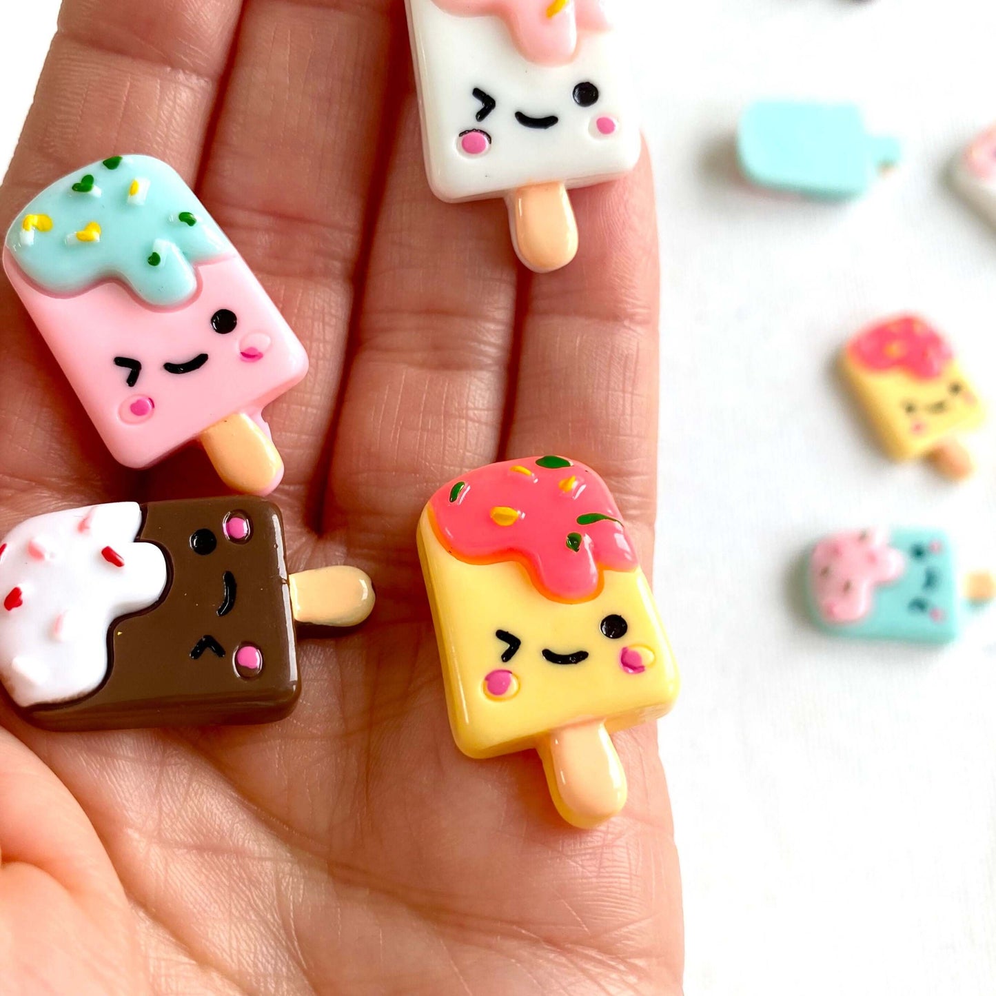 Ice cream charms Miniature Lollipops - Blacksparrowuk