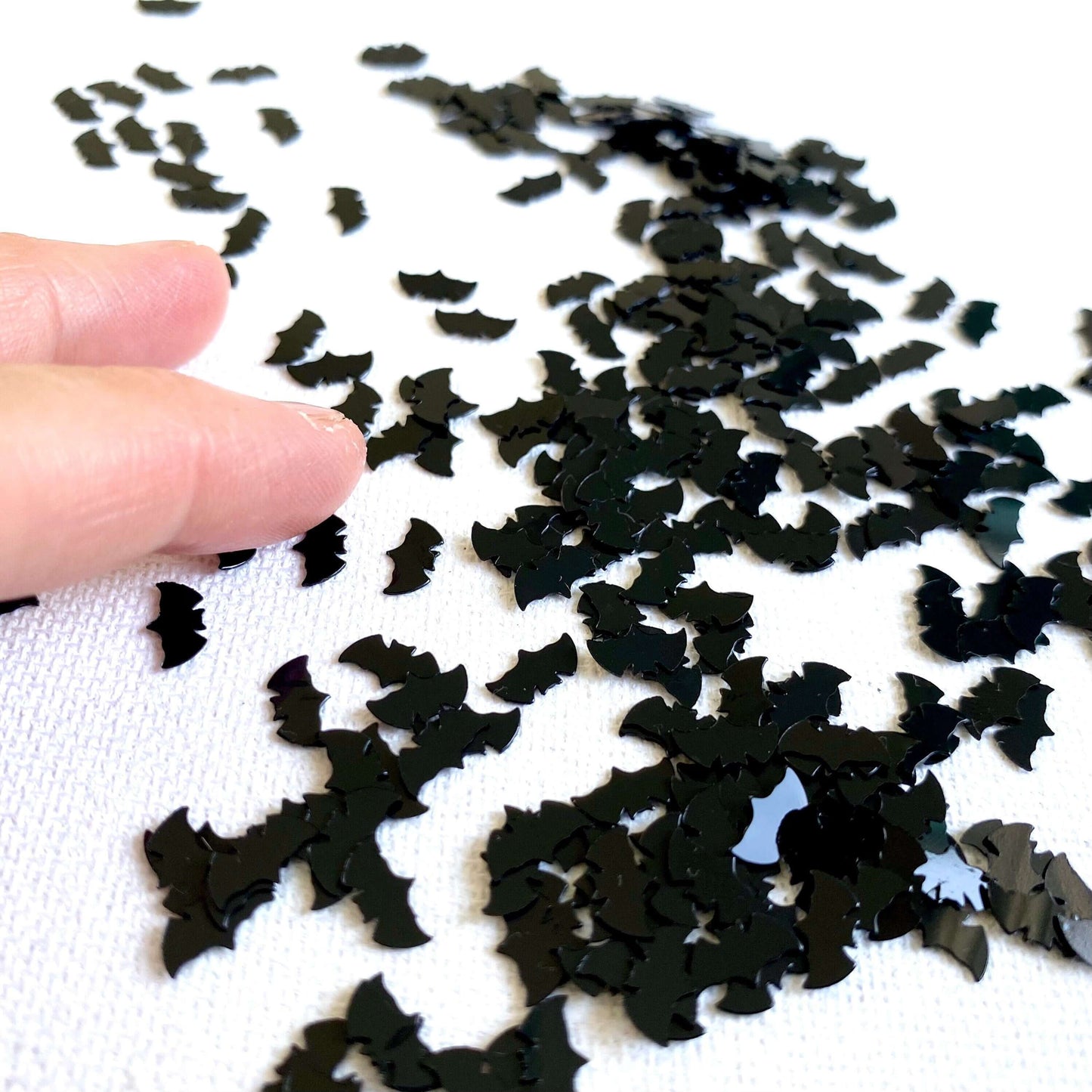 Halloween Bat Sequins black PVC mini Bats for Halloween nail art - Blacksparrowuk