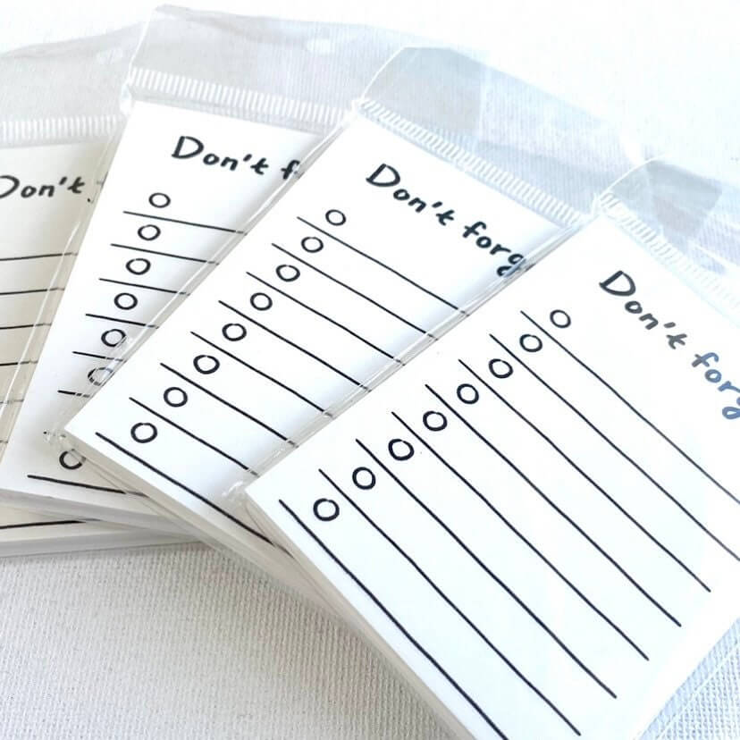Mini note pads 50 sheets Memo pad for scrapbooking Don’t forget and I can do it - Blacksparrowuk