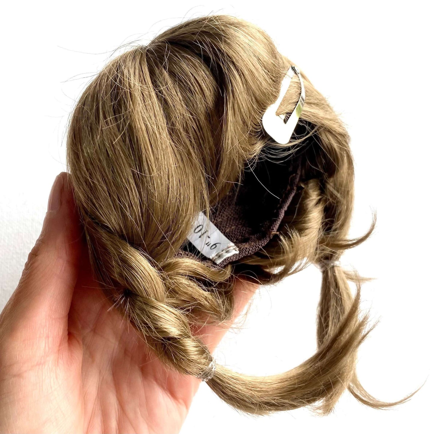 Blythe Doll wig plaited Double braids imitation Mohair Girl hair Light Brown or Auburn - Blacksparrowuk
