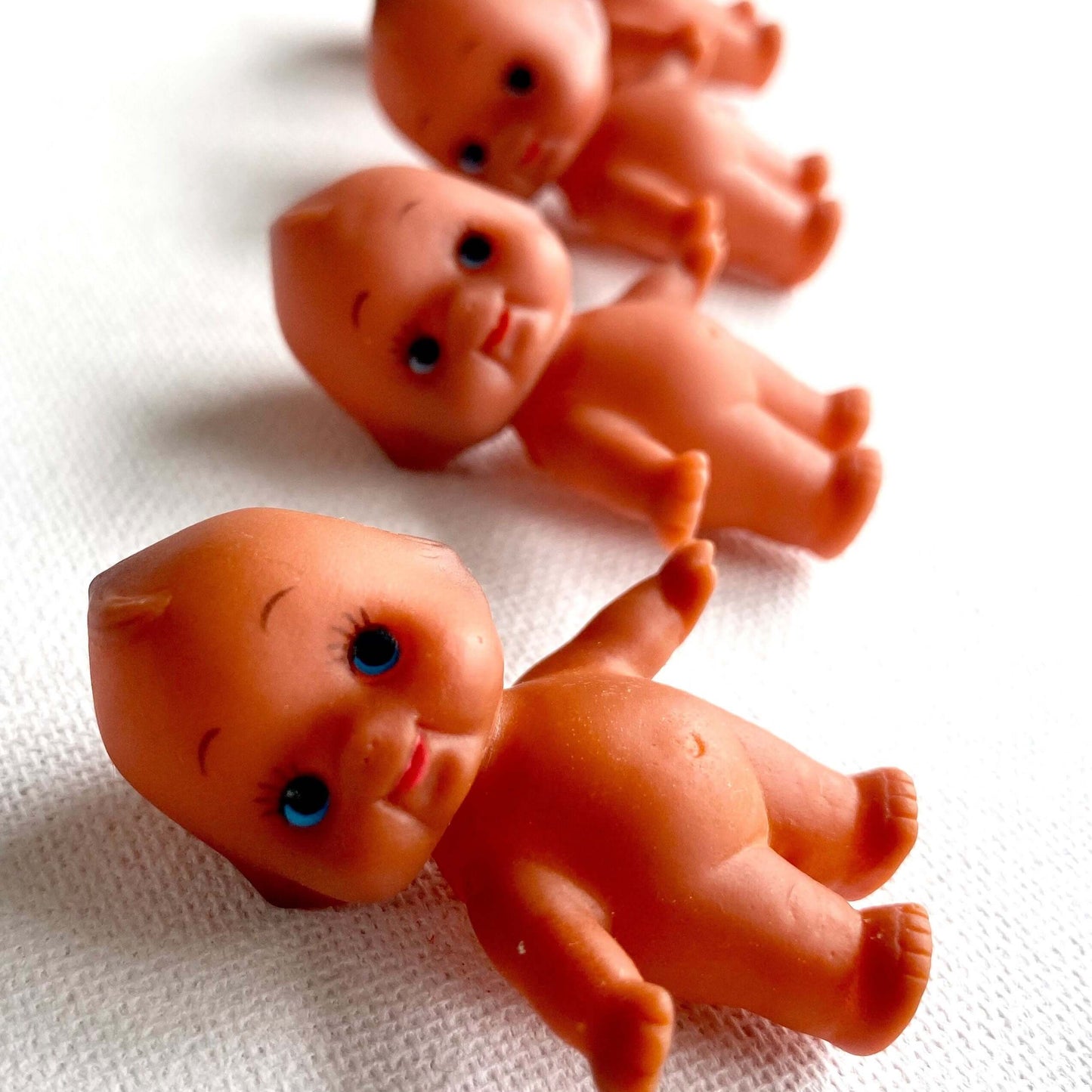 Brown baby doll Mini Kewpie doll 5cm Cute Kawaii Dolls figurine - Blacksparrowuk