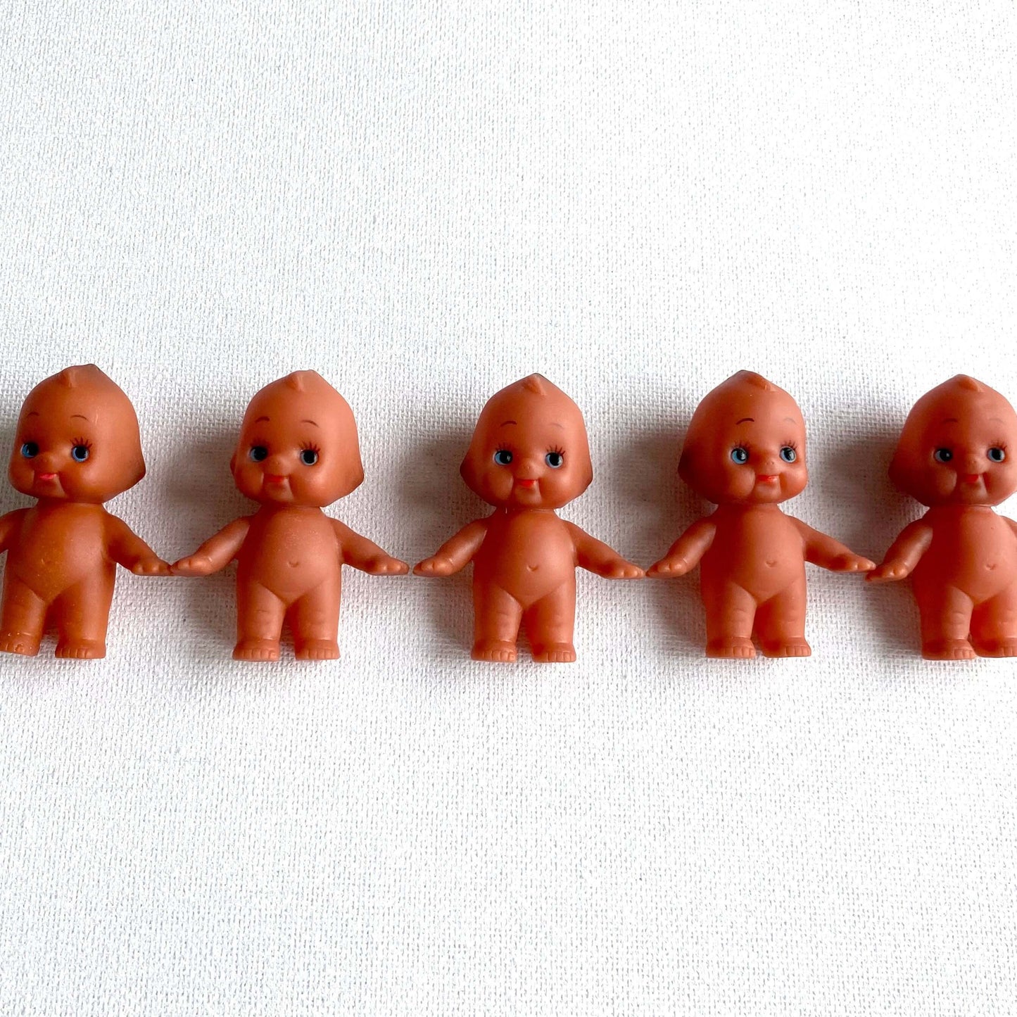 Brown baby doll Mini Kewpie doll 5cm Cute Kawaii Dolls figurine - Blacksparrowuk