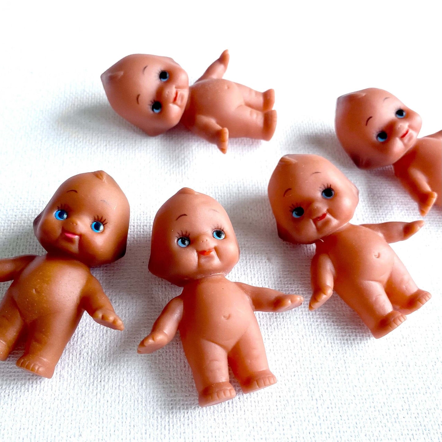 Brown baby doll Mini Kewpie doll 5cm Cute Kawaii Dolls figurine - Blacksparrowuk