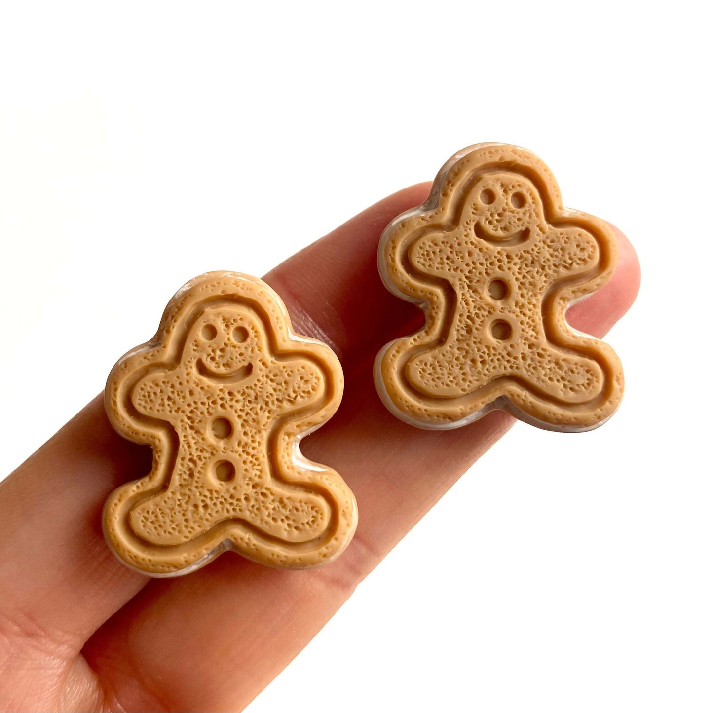 Miniature Gingerbread men biscuits charms - Blacksparrowuk