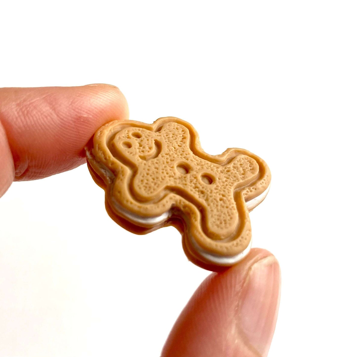 Miniature Gingerbread men biscuits charms - Blacksparrowuk