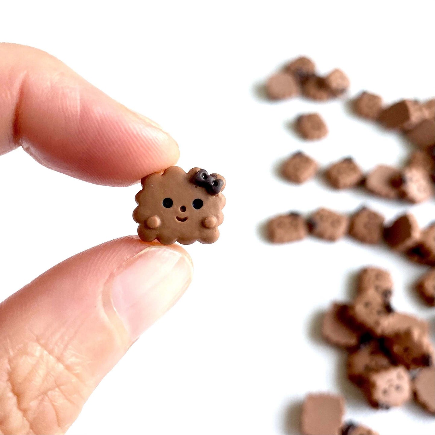 Happy Kawaii Mini cookies Dollhouse miniatures - Blacksparrowuk