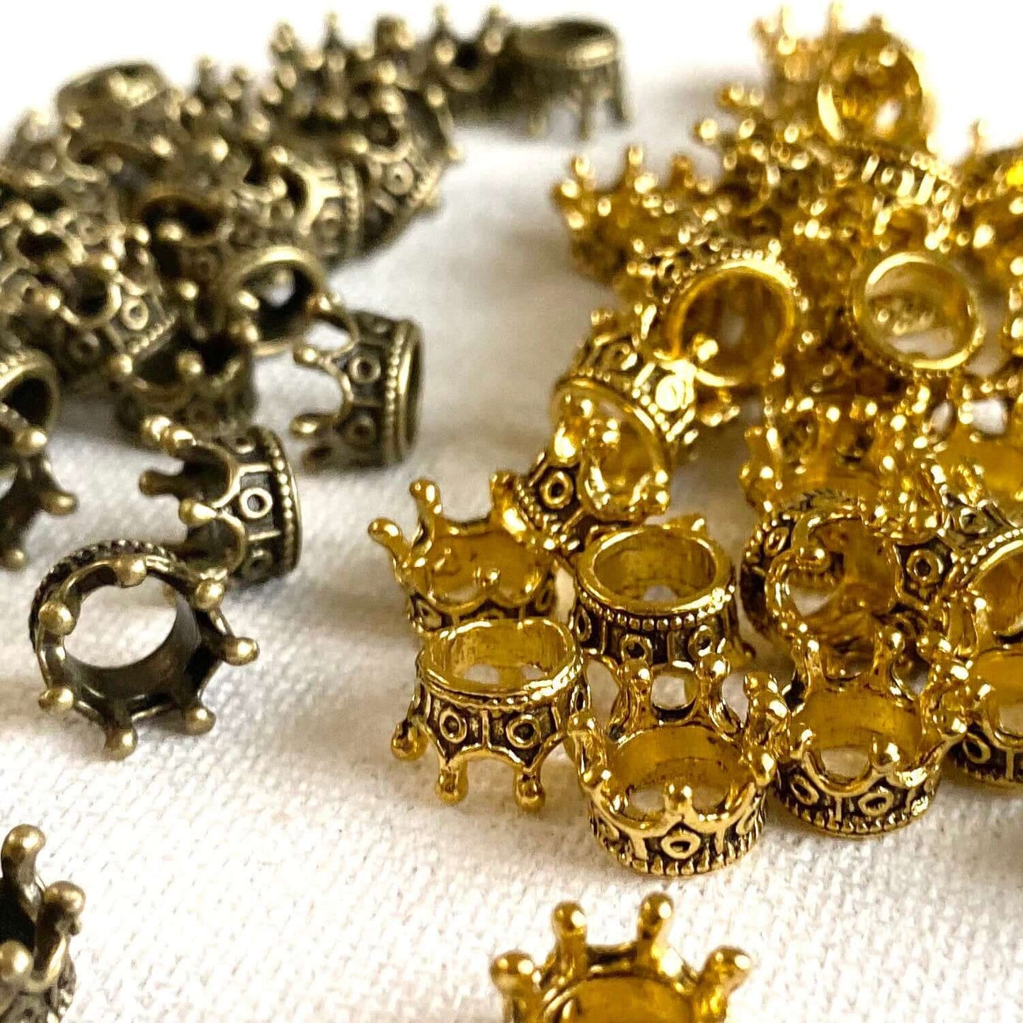 Miniature Doll Crown Metal crown charms Dollhouse Miniature - Blacksparrowuk