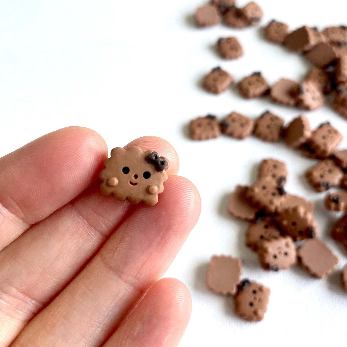 Happy Kawaii Mini cookies Dollhouse miniatures - Blacksparrowuk